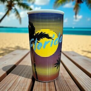 Starbucks Florida Travel Tumbler 2021 12oz Double Wall Ceramic EUC